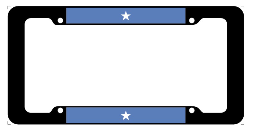 Somali Custom flag plate cover