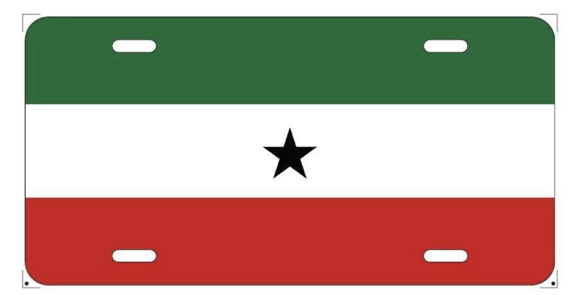 Somaliland custom plate flag