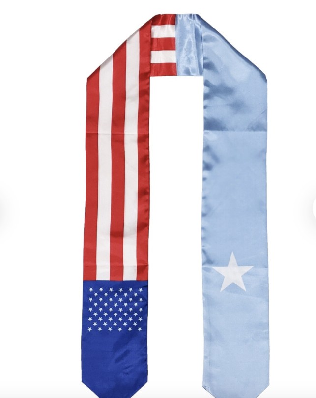 Somali Amarican graduation stole